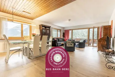 Image de Chasa Vista Lischana: Bright, spacious 3. 5 room flat with panoramic views