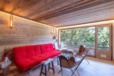 Image de Megève :appartement neuf en vieux bois en plein centre du village: tout à pied!