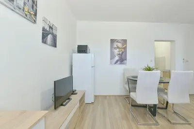 Appartement d'une chambre avec la terrasse et la vue sur le mer Sveti Petar, Biograd (A-23091-c)