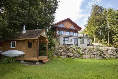 Image de Chalet en bois rond | Bord de Lac | Le Oly