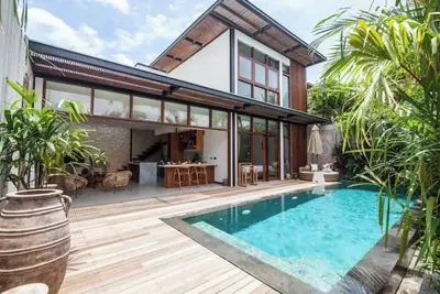 Image de Bright, Gorgeous, Luxury 3 Br Villa: 5 Min to Berawa Beach, Great Spot!