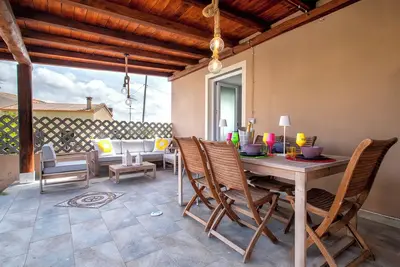 Maison de vacances 'Casa Bea' avec terrasse privée, Wi-Fi et climatisation