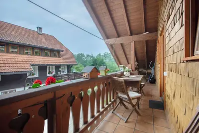 Image de Appartement 'Ferienwohnung Meisenhüsli' avec terrasse privée, jardin partagé et Wi-Fi