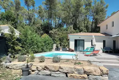 Image de Villa Neuve 180m² Isolée Hauteurs Prades le Lez : 4 Vastes Chambres, Piscine 8x4