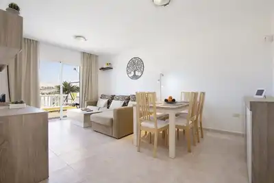 Appartement de vacances 'Apartamento Costa Calma' avec vue sur la mer, terrasse privée et Wi-Fi