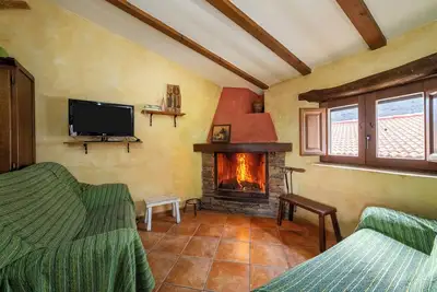 Image de Maison de vacances 'Casa Rural Albaida' avec vue sur la montagne, piscine partagée et Wi-Fi