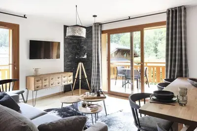 Image de Wifi, terrasse, balcon, parking, télévision, casier à ski, 46m², Morzine