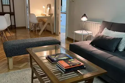 Image de Spacious, bright and large balcony.