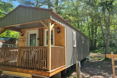 Image de Tiny cabin in towering pines, with lake view. Pets accepted!