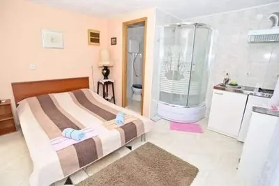 Image de Garçonnière avec le balcon et la vue sur le mer Brela, Makarska (As-22910-a)