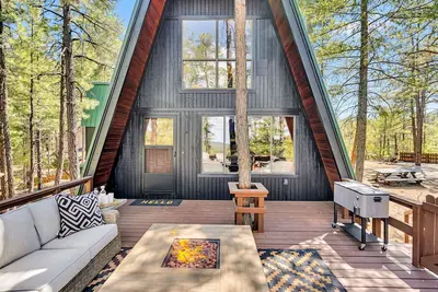 Image de Green Roof A-Frame Endless Views Modern Cabin