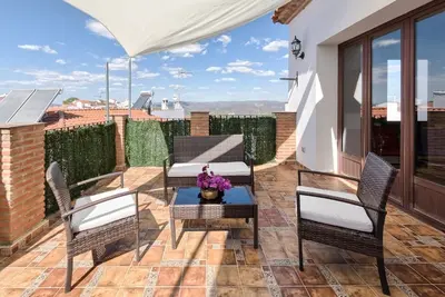 Image de Maison de vacances 'El Paladin' avec vue sur la montagne, terrasse privée et balcon