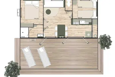 Image de Mobil home Le Nest 29 4 personnes