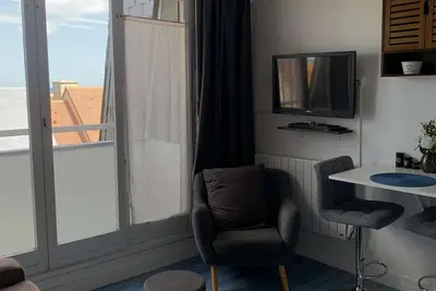 Image de Blue, studio avec vue mer et matelas en mezzanine
