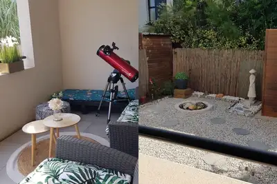 Joli Appartement Près de la Plage Avec Logia, Jardin et Terrasse