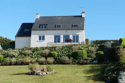 Image de 622-Ker An Enez, vue mer, la plage au bout du jardin