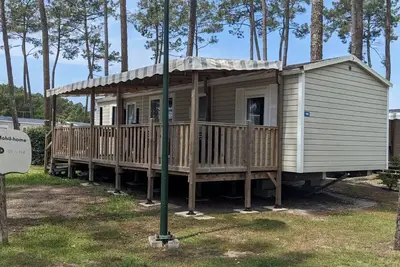 Image de Mobil-home 6/8 Personnes sur le Camping les Dunes de Contis à St Julien en Born