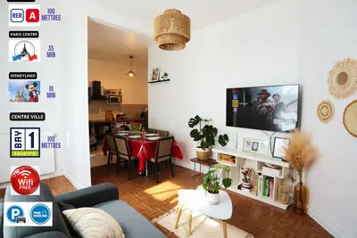 Image de 100m Station Rer A, 10 Minutes Disneyland en Rer A, 30 Minutes Paris Centre