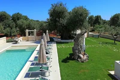 Image de Maison de vacances privée avec piscine privée, Wifi, climatisation, Tv, patio, près de Ostuni
