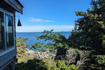 Oceanfront Cabin-Castle in Maine Woods