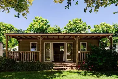 Image de Chalet Confort 48 m² (3 chambres) dont terrasse couverte + Tv 7 personnes