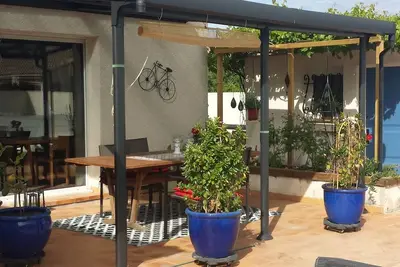 Image de V0475 - Vias Village (34) - Villa 8 couchages avec piscine privative.