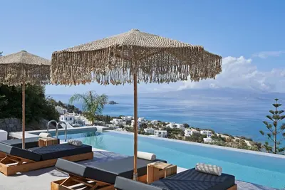 Image de Wonderful Naxos Villa | Villa Pang | 9 Bedrooms | Breathtaking Sea Views | 2 Swimming Pools with Sunbeds and Parasols | 2 Shaded Dining Areas | Private Garden | Plaka