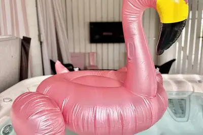 Image de FlaminGO Tybee ~ Free Golf Cart, Hot Tub with Cabana Area + Coastal Marsh Views