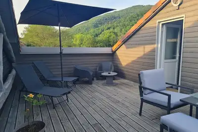 Image de Petite maison \"Gîte De Pène Blanque\" avec vue sur la montagne, terrasse privée et Wi-Fi