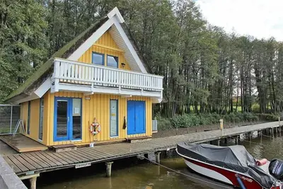 Image de Bootshaus 600 Direkt in der Marina im Ferienpark Mirow in Einzellage
