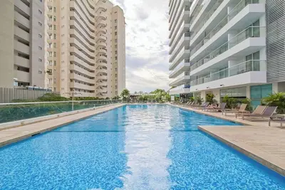 Image de Charming 1-bedroom apartment with Ac, fitness room, WiFi in serene Magdalena