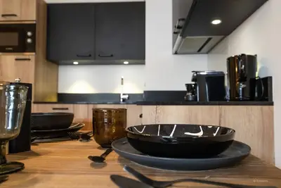 Image de Wifi, piscine, sauna, hammam, terrasse, balcon, télévision, casier à ski, 45-55m², Combloux