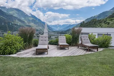 Image de Appartement 'Südseite' avec vue sur les montagnes, jardin partagé et Wi-Fi