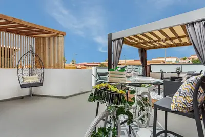 Appartement de vacances 'Mar Y Sol' avec terrasse privée et Wi-Fi