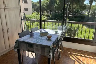 Image de T2 avec loggia, proche mer et Seaquarium, 5 couchages, ménage inclus