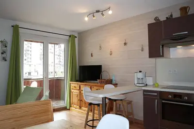 Image de Studio spacieux 4 pers aux Orres, skis aux pieds