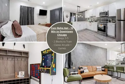 Image de Cozy Boho Chicago - 10 Minutes to Downtown Chicago