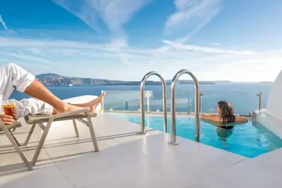 Image de Gorgeous Santorini Villa | Villa Amore | Private Heated Plunge Pool & Stunning Sea & Volcano Views | Perfect Couples Getaway | Oia