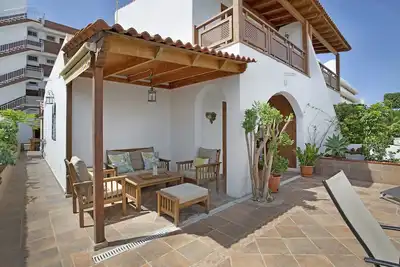 Maison de vacances 'Casa Familiar San Diego' avec piscine partagée, terrasse privée et Wi-Fi