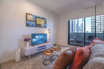 Image de Bright 1br1ba in Mel Cbd Balcony  wifi Pool