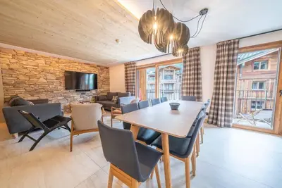 Image de Wifi, centre station, 4ème étage, piscine, sauna, hammam, balcon, parking, télévision, casier à ski