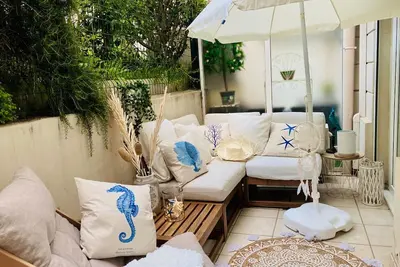 Image de **2p Calme Climatisé, Terrasse, Centre Menton, Proche Plages et Commerces**