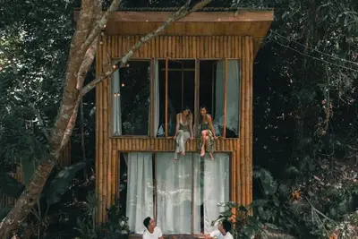 Riverside Cabin near Cambugahay Falls With kitchen