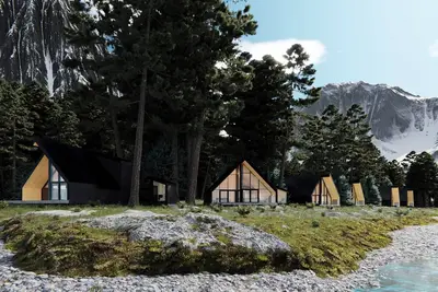 Image de On the River | Modern A-frame  w/ Private Sauna, Golden Bc (Cabn A)