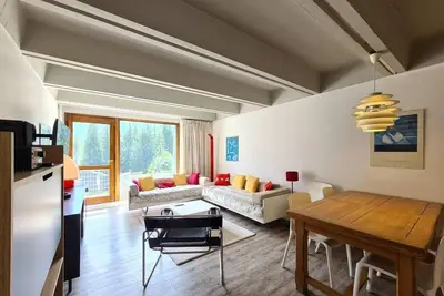 Image de À 50m des pistes de ski, 2ème étage, casier à ski, 60m², Flaine