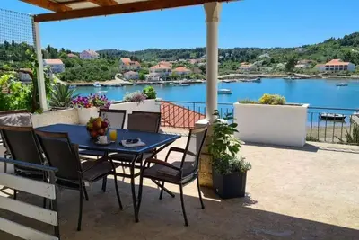 Image de Appartement de deux chambres prés de la plage Lumbarda, Korcula (A-22503-a)