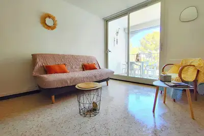 Image de Cap D'agde, Agréable 2 Pièces 42m2, Loggia, 4 Voyageurs, 300m Plage du Môle