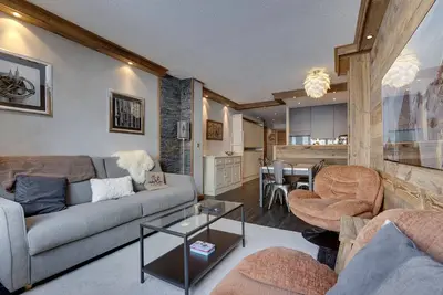 Image de Appartement rénové 4 pers, au pied des pistes, balcon, Wifi