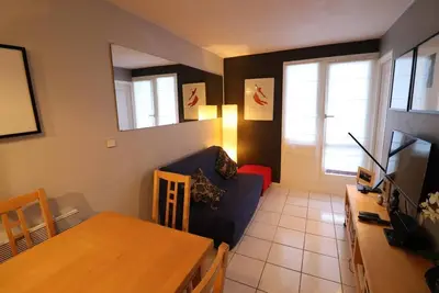 Image de À 100m des pistes de ski, 4ème étage, balcon, télévision, casier à ski, 30m², Tignes