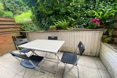 Image de Studio cosy avec terrasse, proche Parc Mauresque et plage